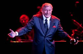 Tony Bennett, with daughter Antonia Bennett, at The Pearl in the Palms on July 24, 2011.